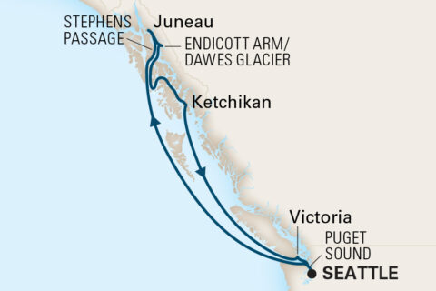 Alaska Cruise 2025 VACAYA Alaska 2025 Map 480x320